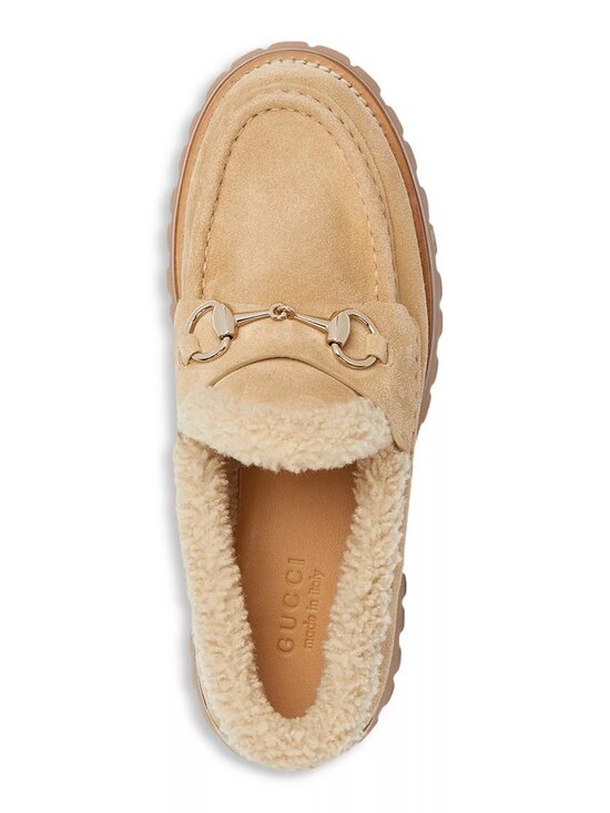 Gucci Shoes - $1320 Gucci Women's Suede Horsebit Loafers Merino wool Size 37.5